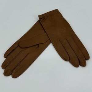 Fratelli Orsini Genuine Italian Leather Gloves | Brown| Made in Italy | Size 7.5